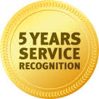 Award 5 Years Service Recognation 2017